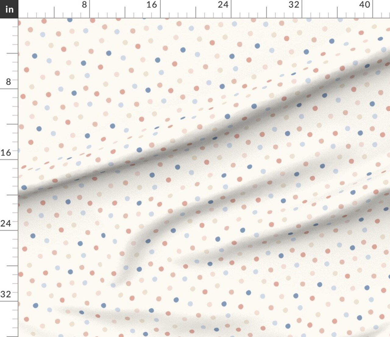 Spring Coordinates Dots Blender Pastel Playful Kids Quilting Scattered Dots Spots Pink Blue Nursery Baby Playroom Classroom Custom Printed Fabric by Spoonflower Various Fabrics by the Yard or Fat Quarter